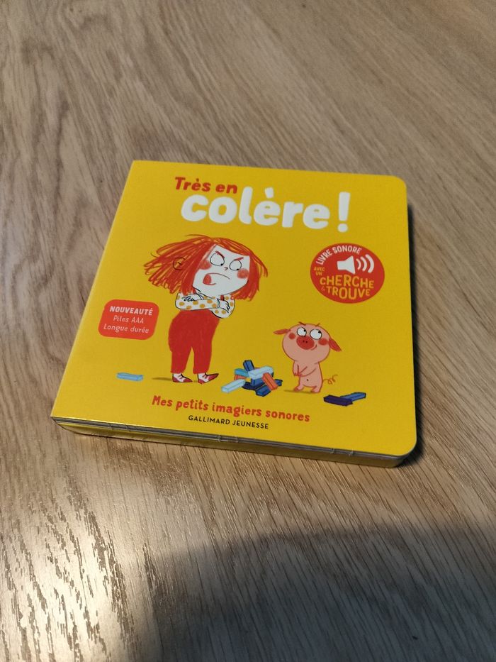 Livre sonore "en colère"