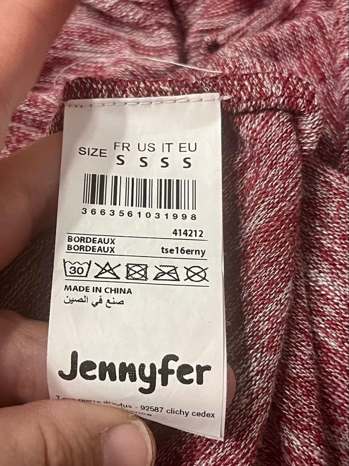Gilet asymétrique bordeaux Jennyfer - photo numéro 6