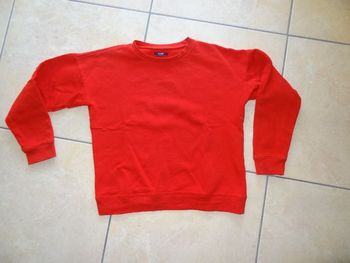 sweat rouge Kiabi