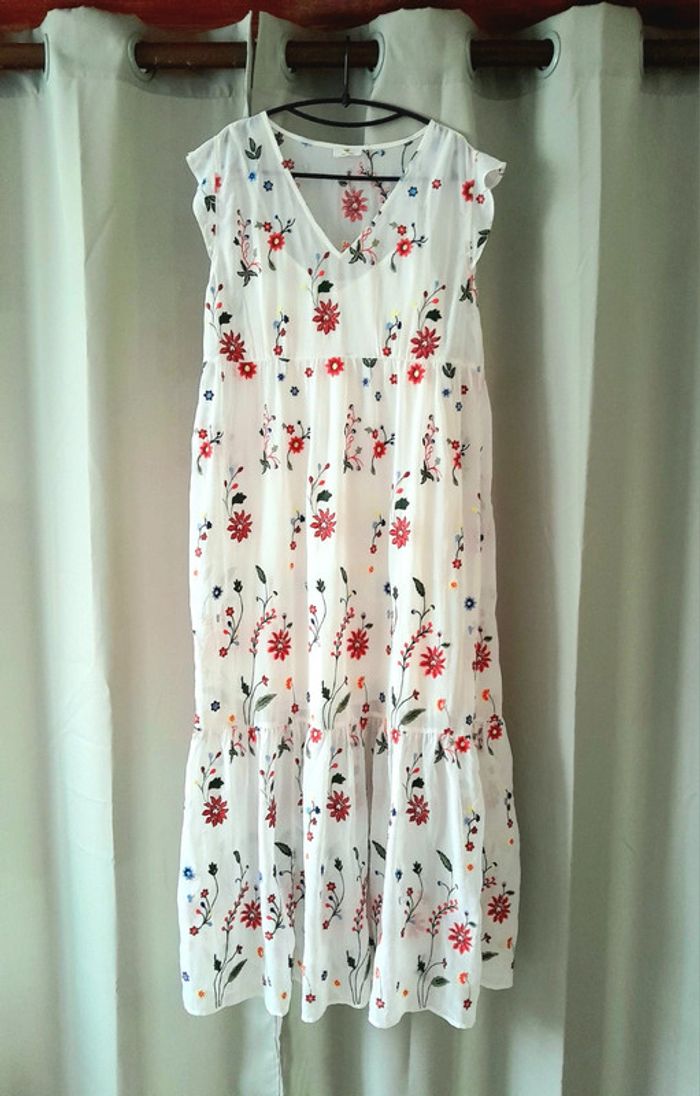 Robe longue fleurie t.40