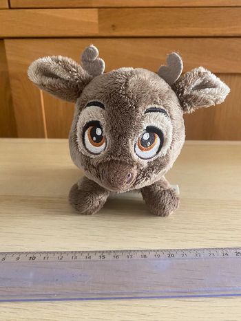 Petite peluche Frozen reine neiges Sven renne Disney Disneyland Paris Naïf