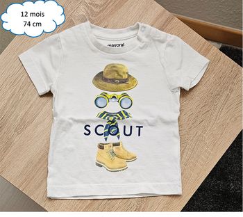 T-shirt manches courtes 12 mois - 74 cm