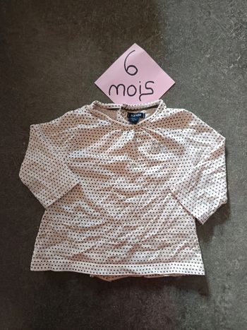 Haut à pois 6 mois