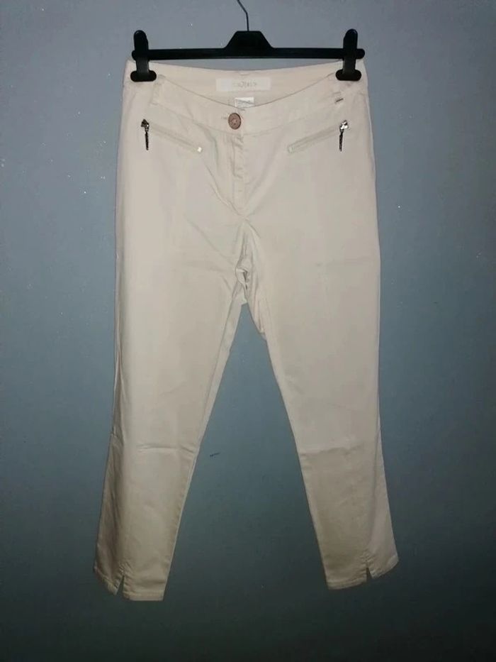 Pantalon beige, Airfield, 40 (mesures données.