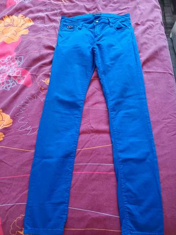 Superbe pantalon cop copine t38 tbe bleu roi