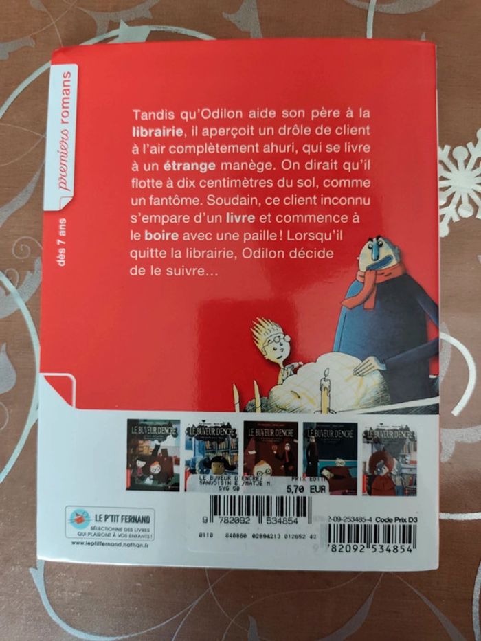 Joli livre le buveur d'encre nathan - photo numéro 2