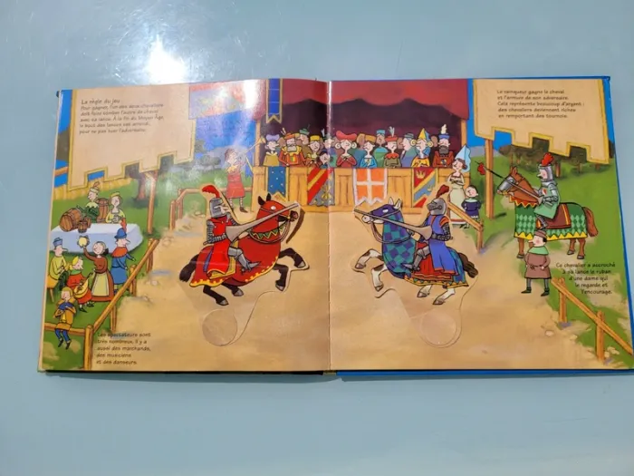 Livre animé de flaps, tirettes.. Kididoc 🛡 Les Chateaux-Forts 🐎 - photo numéro 12