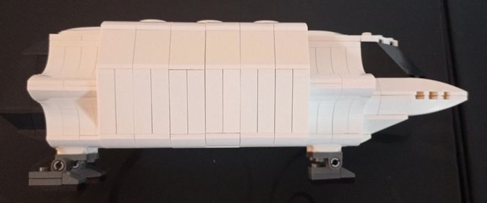 🤩culte !! v les visiteurs 1983 navette de transport+ chasseur visiteurs à construire - photo numéro 2