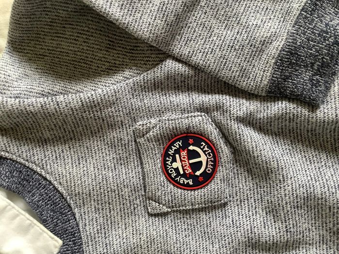 Haut bébé 12 mois manches longues genre marin - photo numéro 2