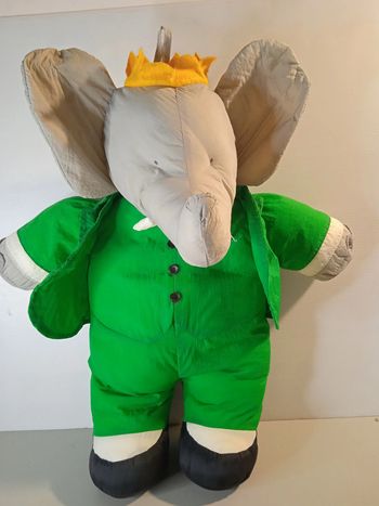 vintage elephant babar style toile parachute