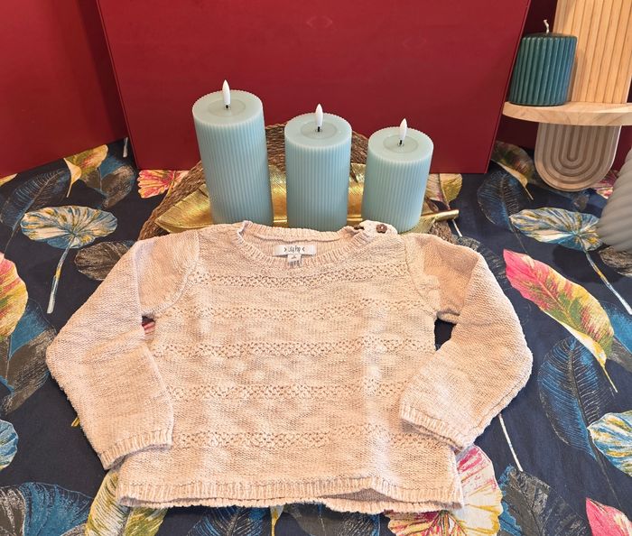 Pull rose en coton 3 ans
