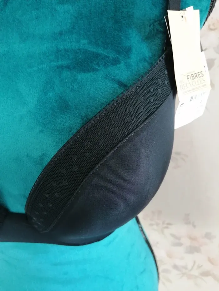 Soutien gorge noir push up avec dentelle / in extenso / (95C) - photo numéro 3