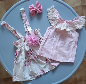 Ensemble neuf été 3 pièces fillette 4ans