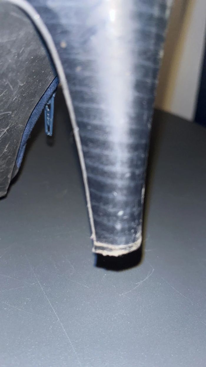 Élégantes bottines bleue marine façon daim 38 - photo numéro 7