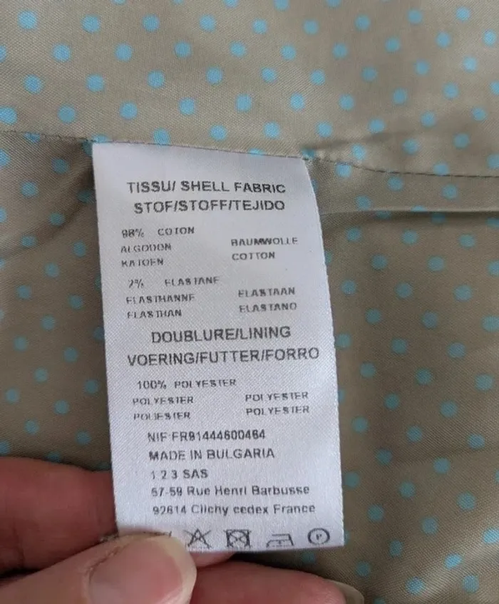 Veste blazer en coton - 123 - taille 40 - photo numéro 4