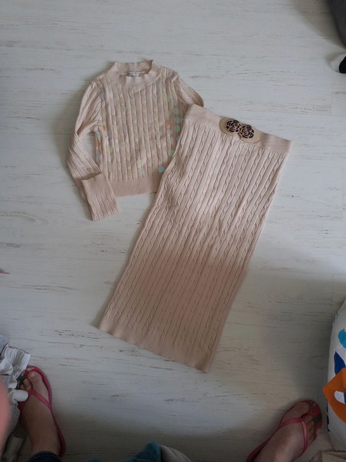 Ensemble jupe et haut court taille unique