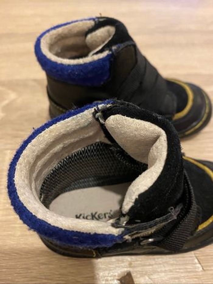 Boots Kickers Enfant en cuir – Waterproof – Taille 21 - photo numéro 5