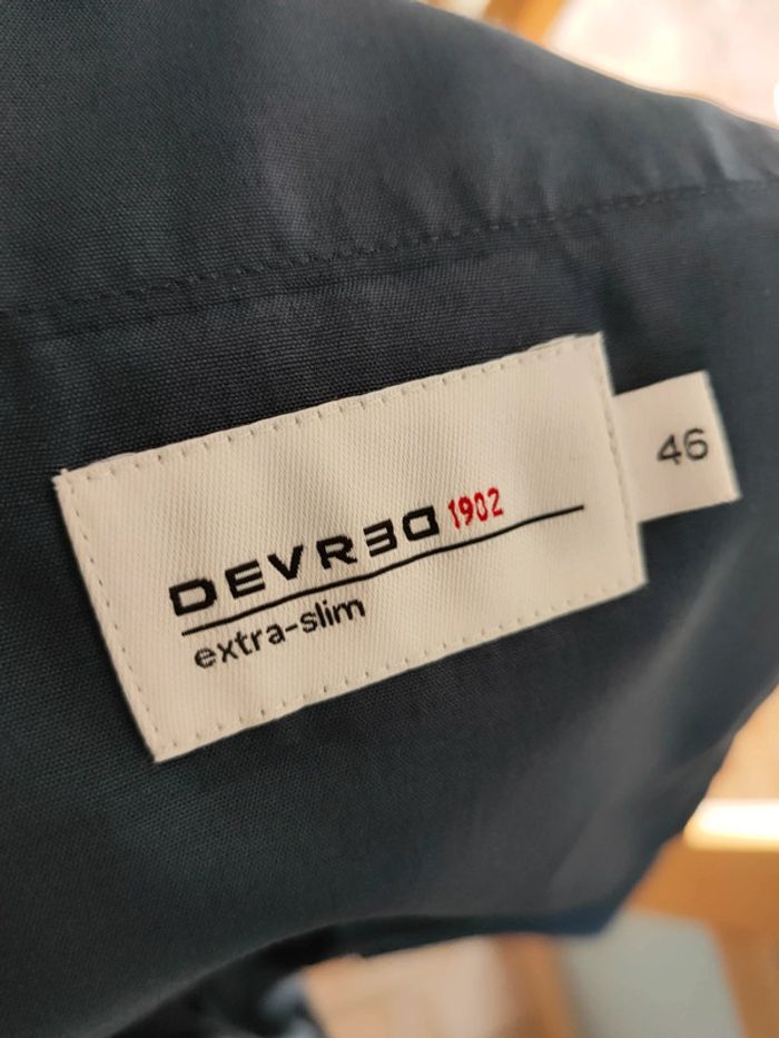 Costume deux pièces DEVRED bleu marine neuf veste taille 58 pantalon taille 46 housse - photo numéro 3