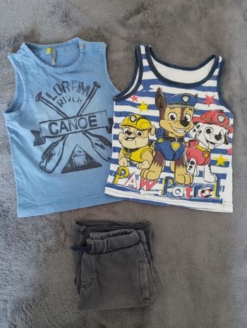 Lot débardeurs 24 mois garçon