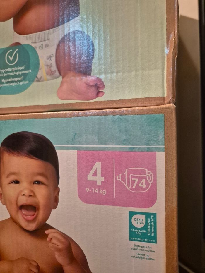 Couche taille 4 Harmonie Pampers taille 4 : 148 Couches - photo numéro 3