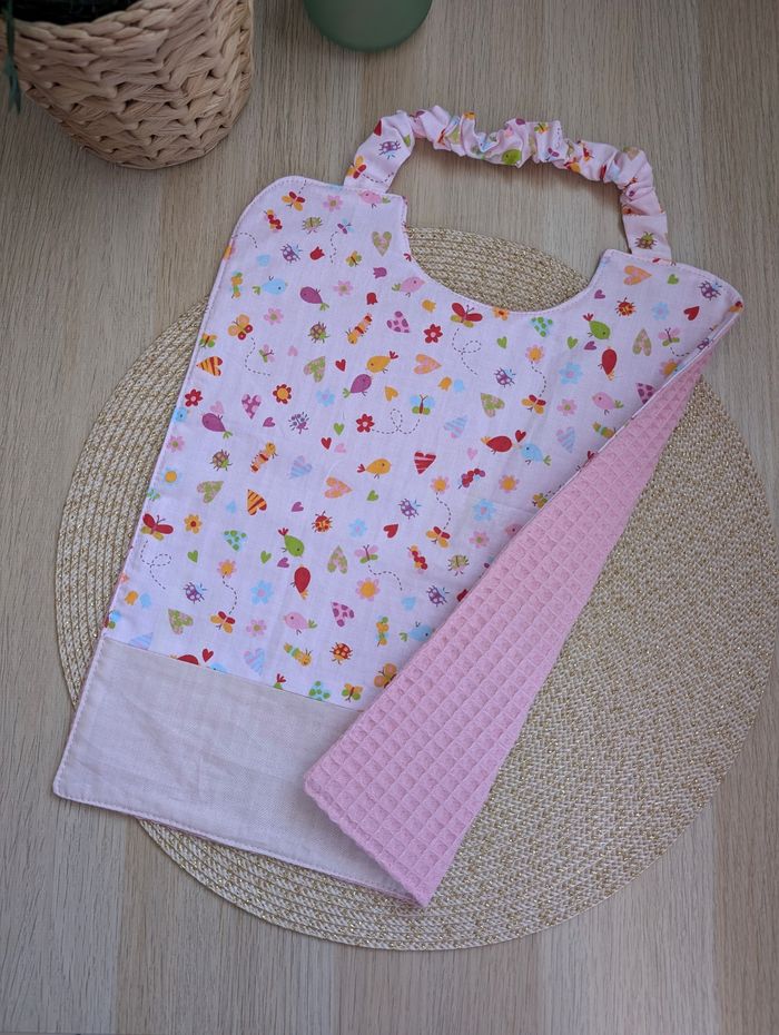 Serviette de cantine rose - photo numéro 3