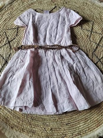 Robe rose clair 3 ans