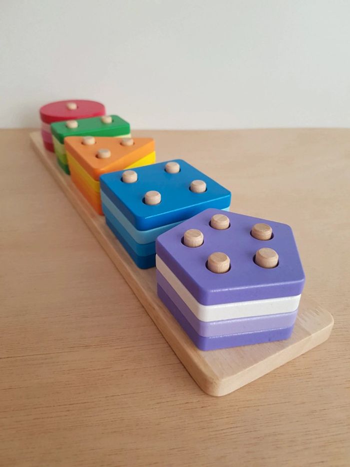 Boby puzzle encastrement bois formes et couleurs - photo numéro 15