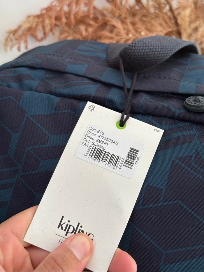 Cartable sac à dos Kipling Emery Building bleu marine neuf - photo numéro 9