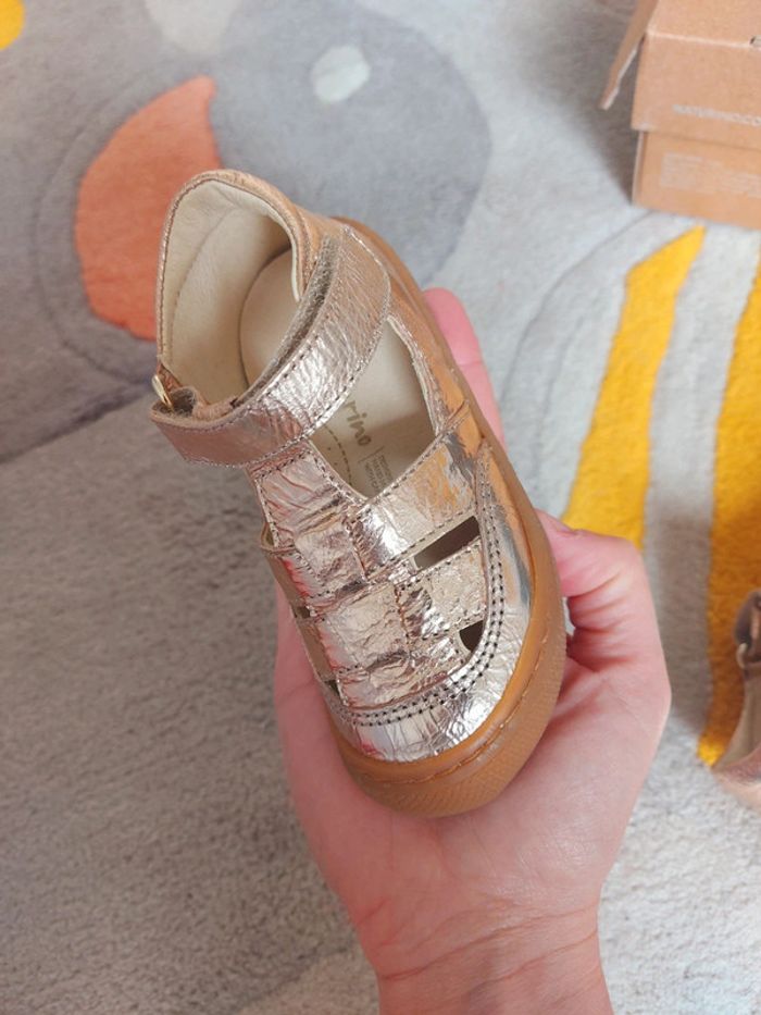 Sandales Naturino wad mettalic gold rose 22 - photo numéro 7