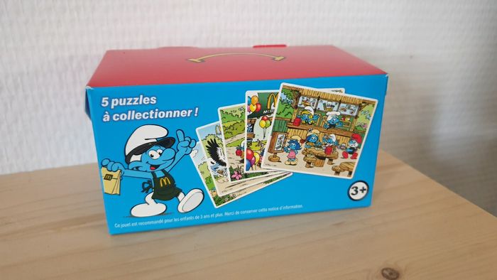 Neuf jeu jouet McDonald's puzzle Les Schtroumpfs numéro 2 - photo numéro 3