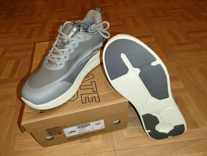 FitVille StepEase V1 Femme Chaussures de Gym rose et grises taille 41 - photo numéro 3