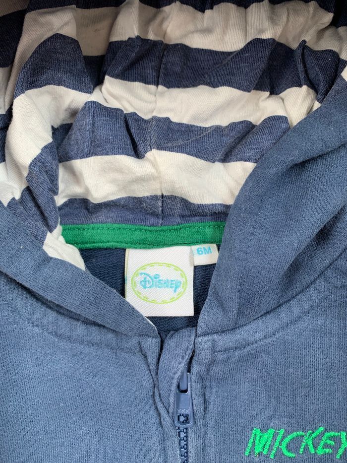 Gilet zippé Disney Mickey 6 mois - photo numéro 2