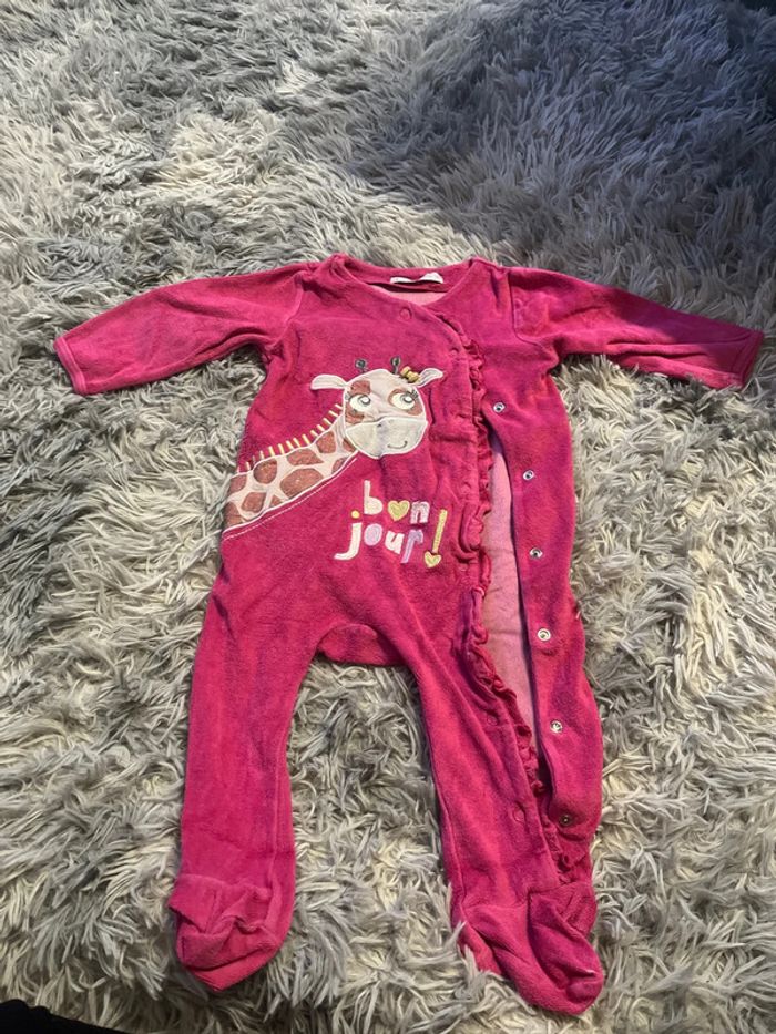 Pyjama fille rose 12 mois