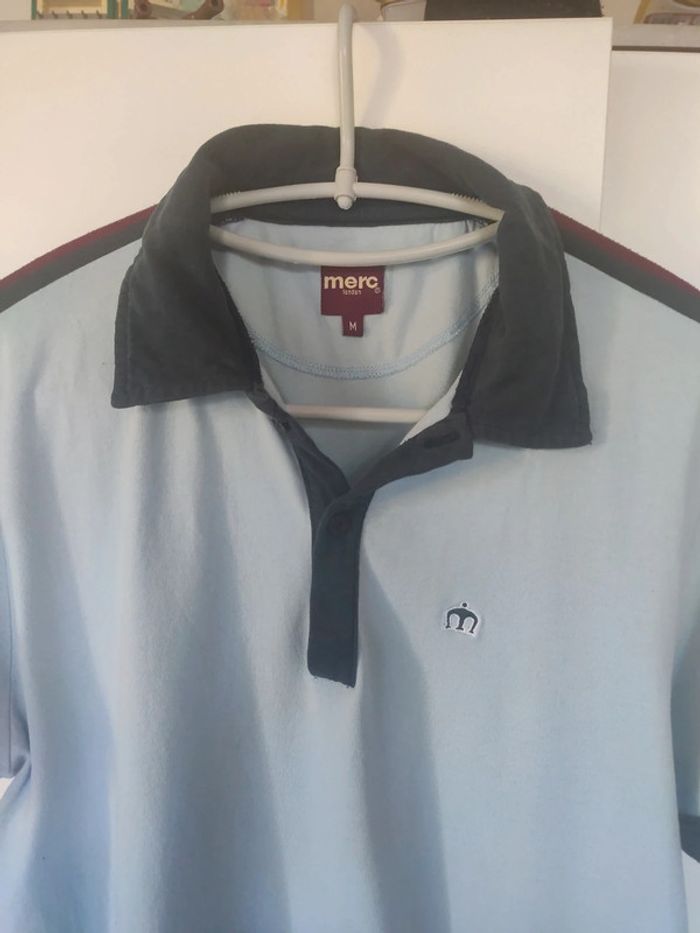 Merc Polo bleu clair M - photo numéro 2