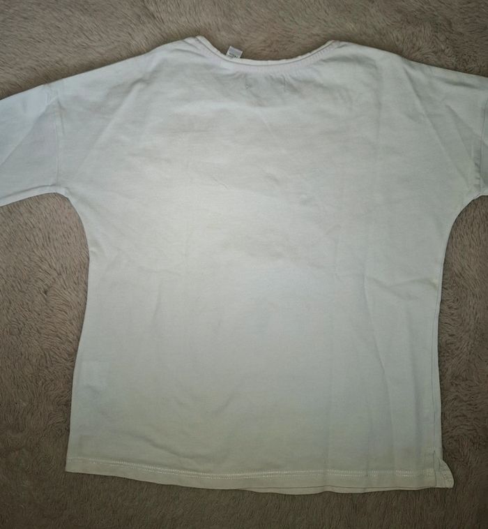 T shirt blanc feuille 10 ans okaidi - photo numéro 8