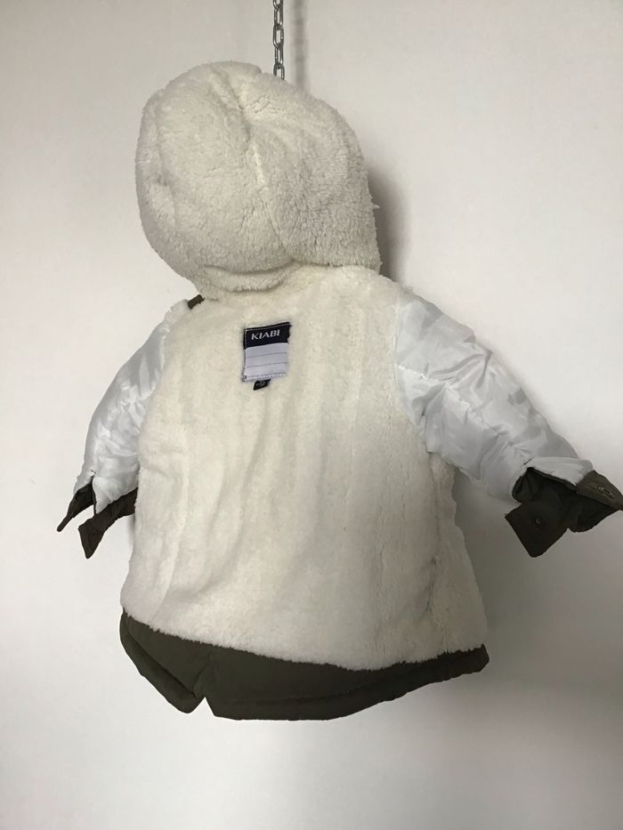 Manteau parka doublé couleur kaki - photo numéro 3