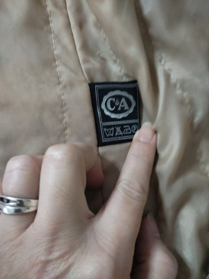 Manteau veste long beige C&A taille 44 - photo numéro 2