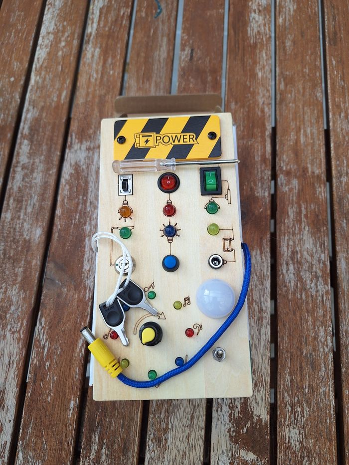 Jeu d'interrupteurs en bois - photo numéro 3