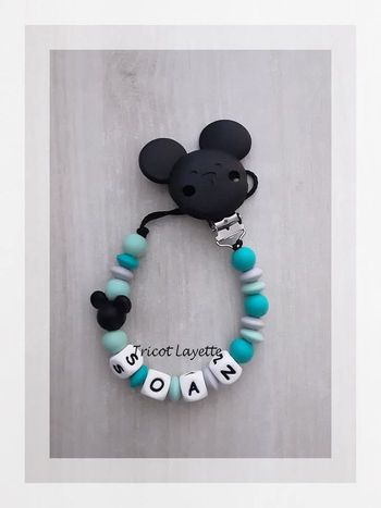 Attache tétine mickey