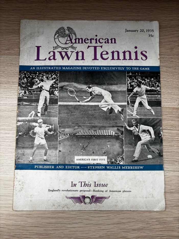 Magazine American Lawn tennis 1935