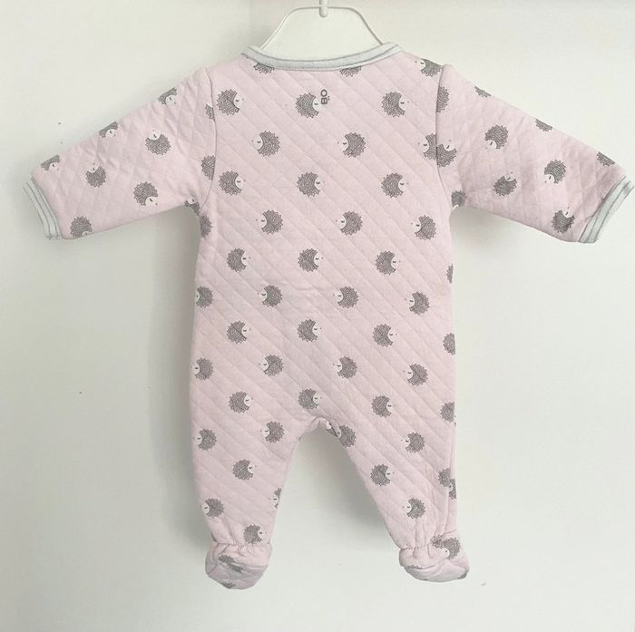 Pyjama grenouillère petits hérissons 1 mois 53cm OBAIBI - photo numéro 4