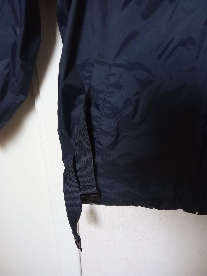 Veste kway mi saison automne capuche couleur bleu marine taille 8 ans - photo numéro 3
