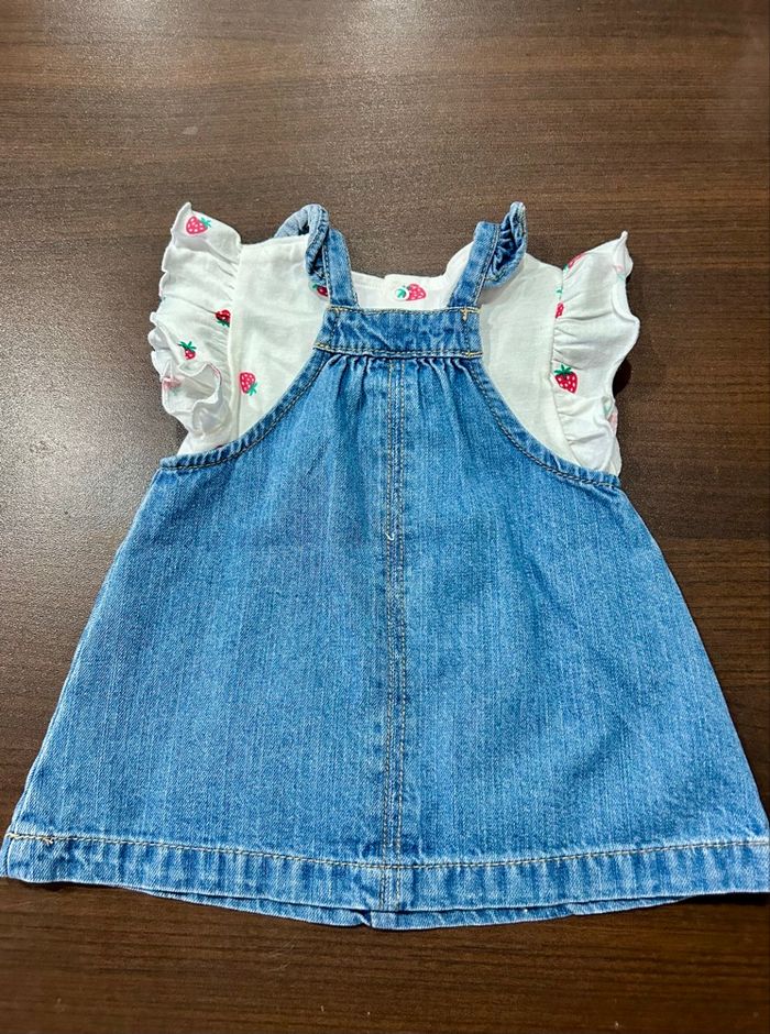 Ensemble robe en jean 6 mois - photo numéro 2