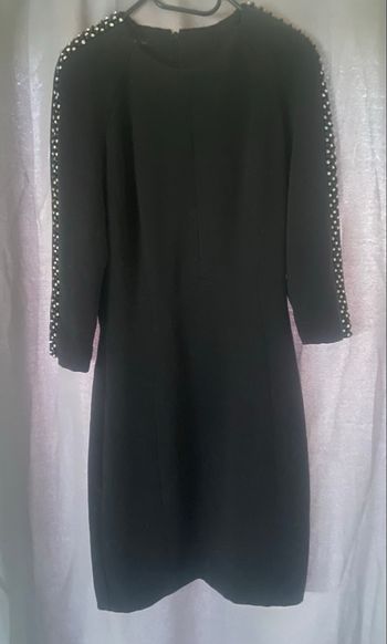 Robe noire et strass »Mango »manches 3/4