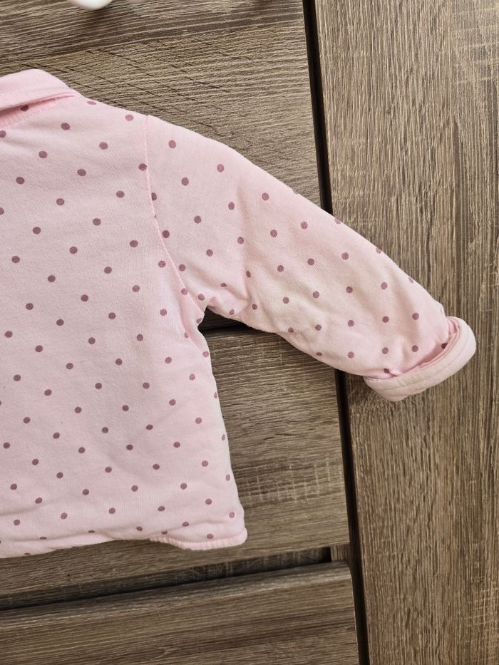 Vêtement Bébé Fille - Gilet rose - 3 mois - photo numéro 8