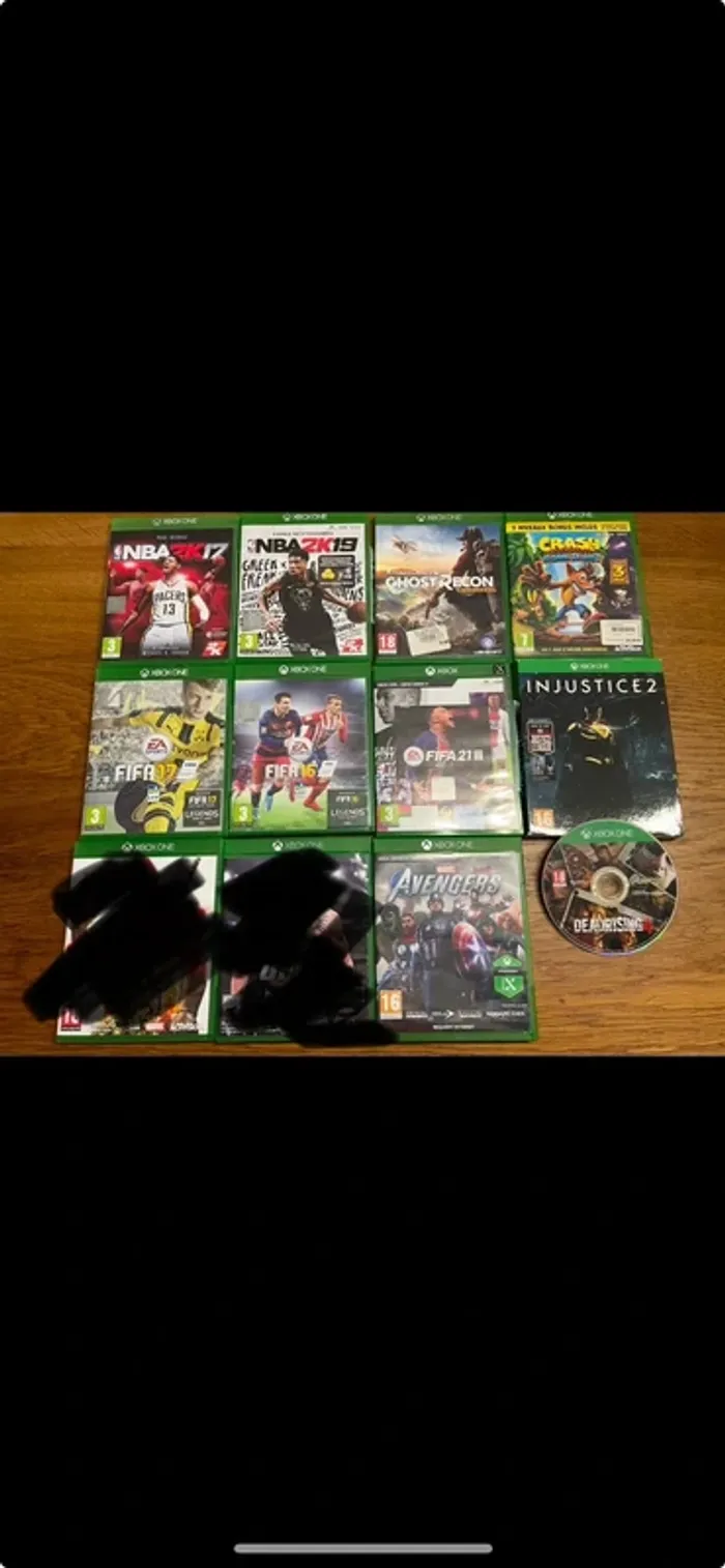 Lot de 10 jeux Xbox one