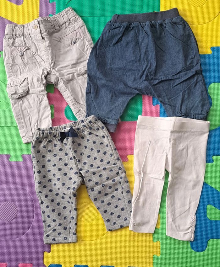 Lot 1 Blouse + 6 Pantalons 6 mois - photo numéro 2