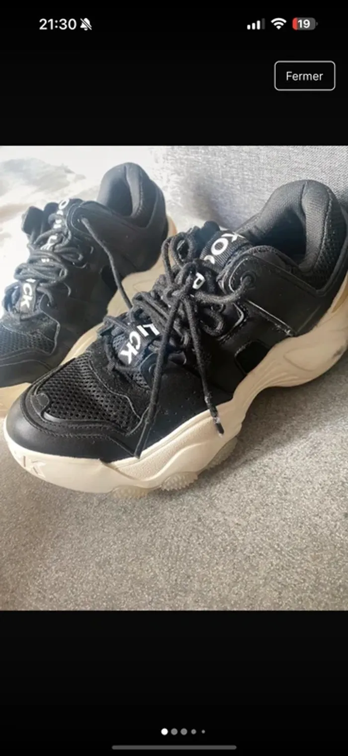 Basket sneakers slick noir the kooples - photo numéro 7