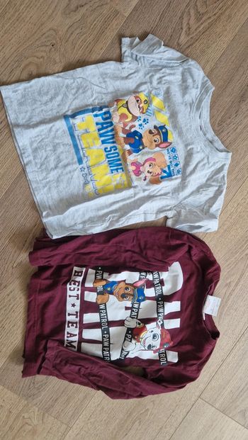 Lot shirt pat patrouille 4 ans