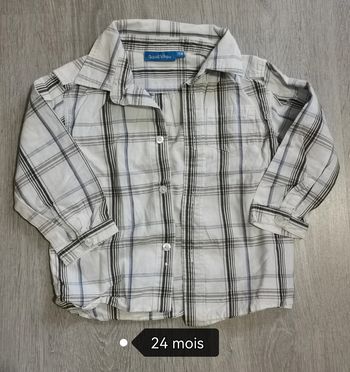 Chemise manches longues garçon 24 mois - 2 ans